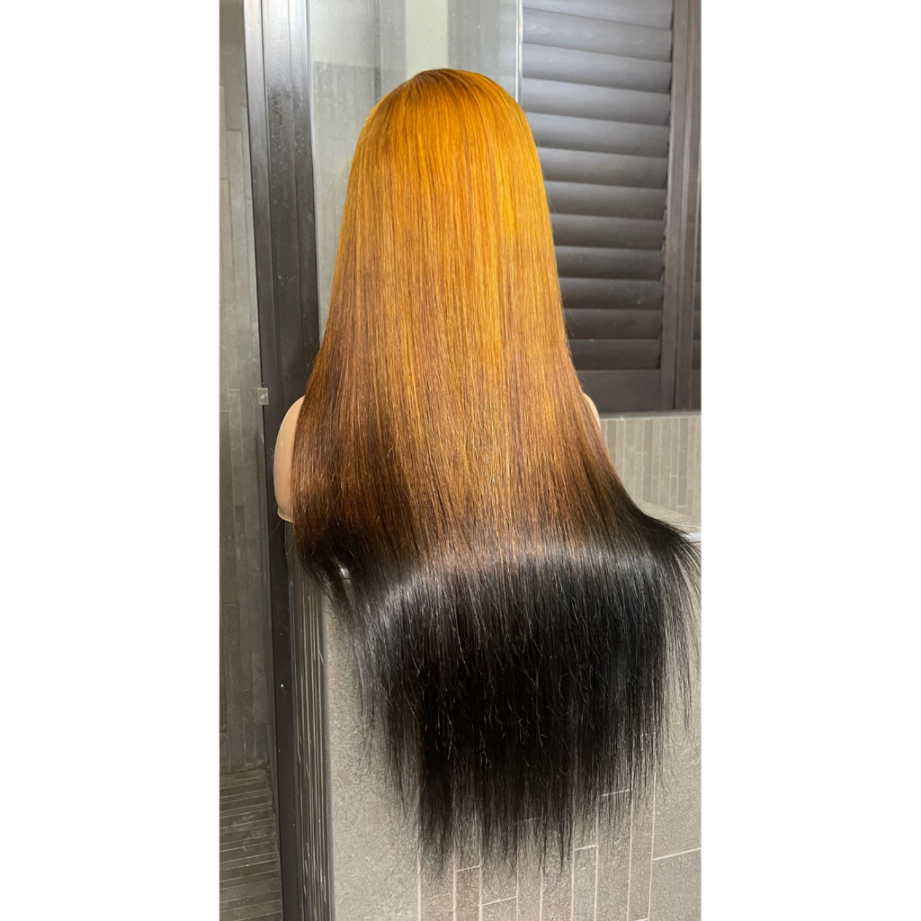 Straight 26" ombre wig 